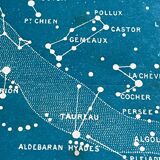 Celestial map showing the constellations visible in France