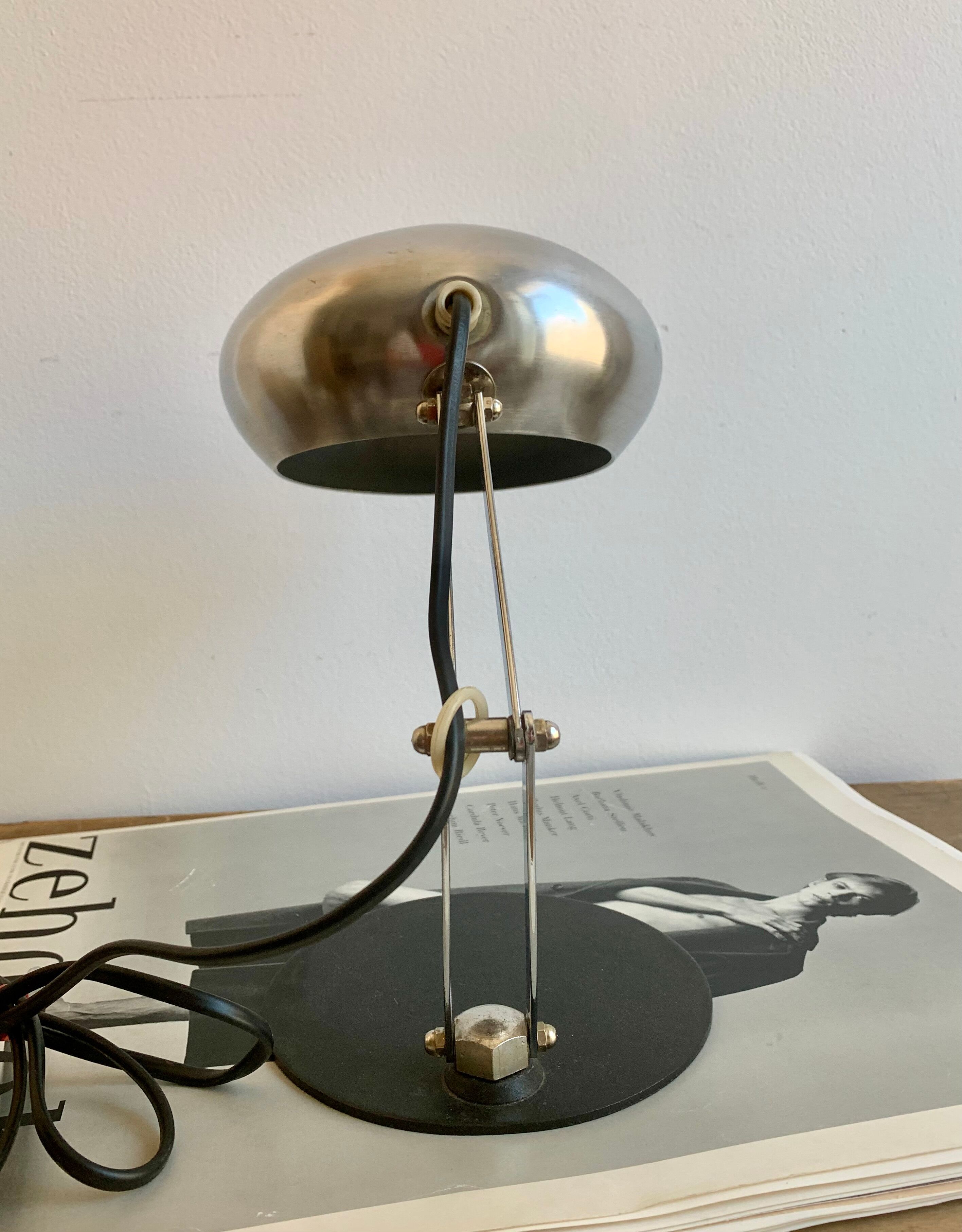 Chrome desk lamp, Germany 1970