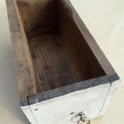 old wooden workshop drawer