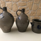 Lot de 3 jarres en grès
