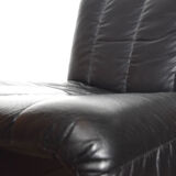 Fauteuil skaï vintage 1970