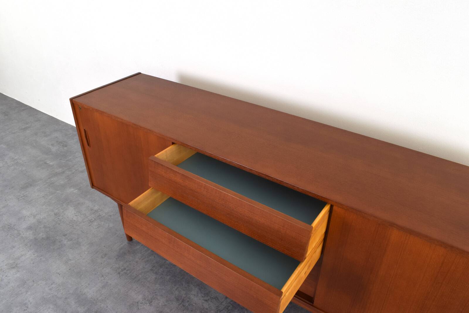 Mid-Century Teak Scandinavian Sideboard by Nils Jonsson for P.S. Heggen