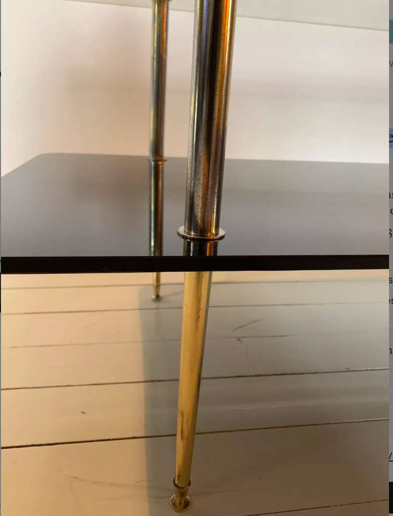 Glass coffee table 50s/60s