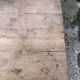 Rustic antique farmhouse table in solid cherry wood.