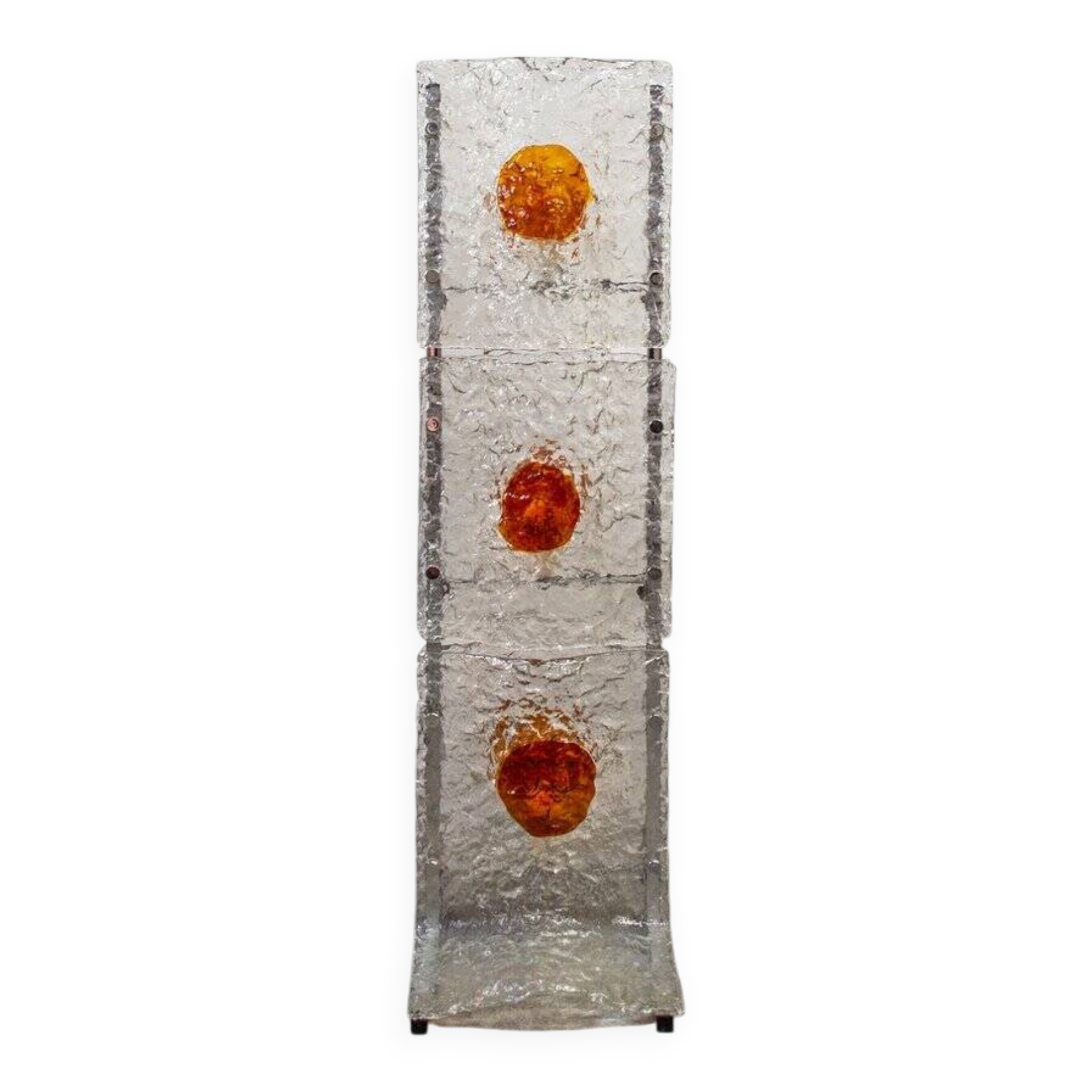 Floor lamp by Mauro Marzollo for Mazzega, Italy, 1970s.