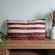 Berber cushion Handira red and white