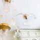 Grand lustre en verre de Murano – 5 bras tulipe