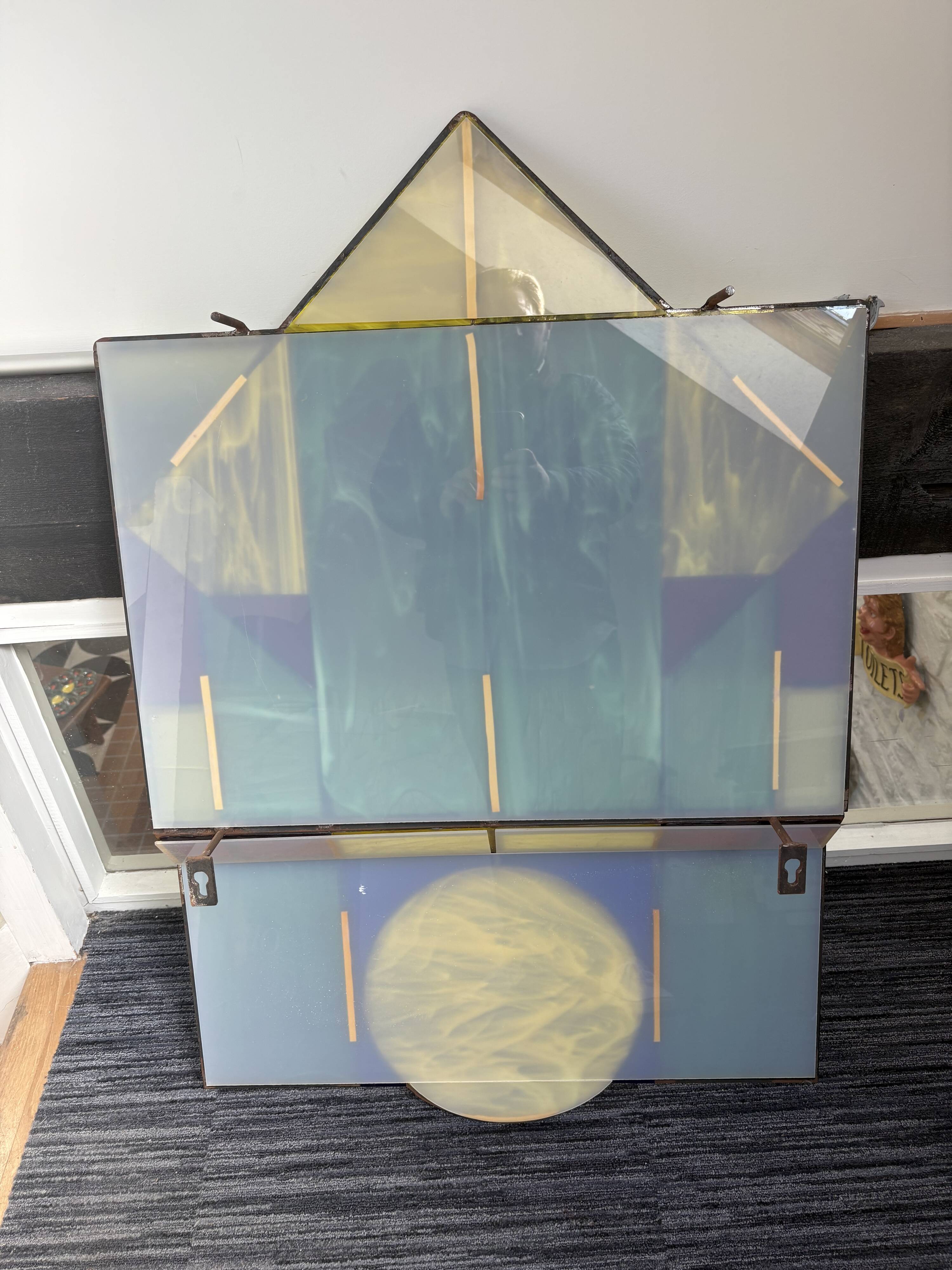 Handcrafted polychrome stained glass