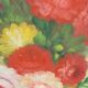 Large painting of a bouquet of flowers 91.5 x 60.5