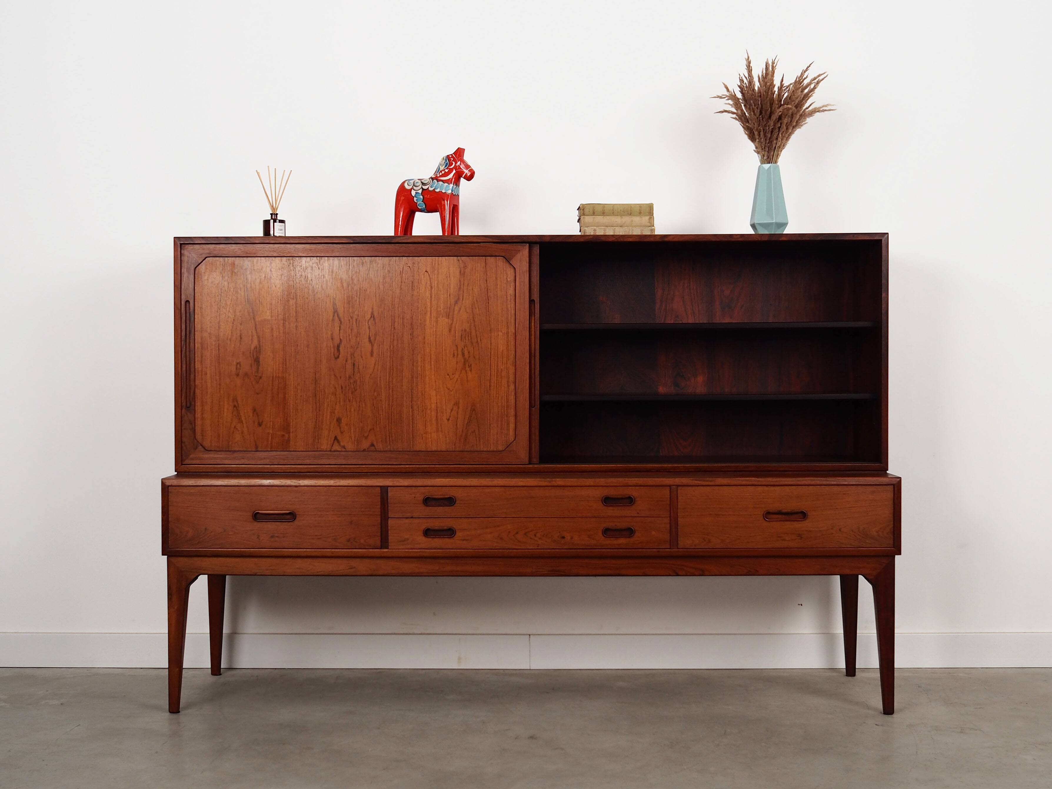 Buffet haut en palissandre, design danois, années 1960, designer : Severin Hansen