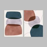 2 abstract art prints. A2 (42x59.4cm).