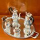 Christofle Malmaison 5-piece coffee and tea service with tray