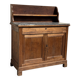 Grand buffet, meuble de toilette ancienne à dessus de marbre XIXe
