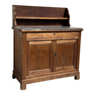 Large sideboard, antique bathroom furniture with 19th century marble top