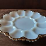 White opaline dish