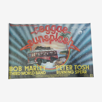 Original poster form the Reggae Sunsplash movie with Bob Marley 1979