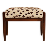 Mid Century GFM stool in Jacquard pattern by Dedar, E. Homa, Europe, 1960s