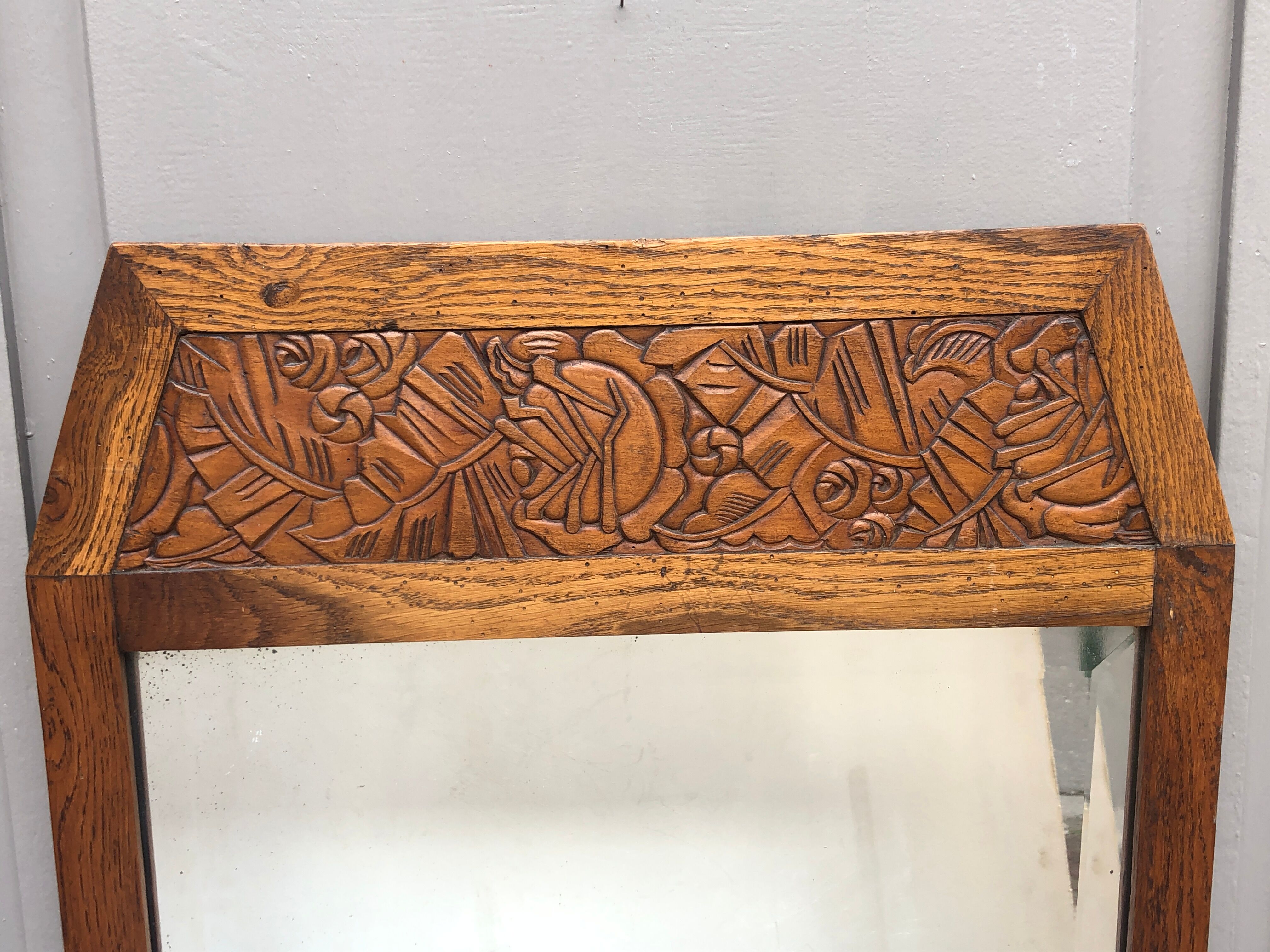 Mirror wood carved 51x97cm