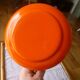 Enameled saucepan with lid 1970s