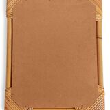 1960s Mid-Century Bamboo & Rattan Mirror in French Riviera Style