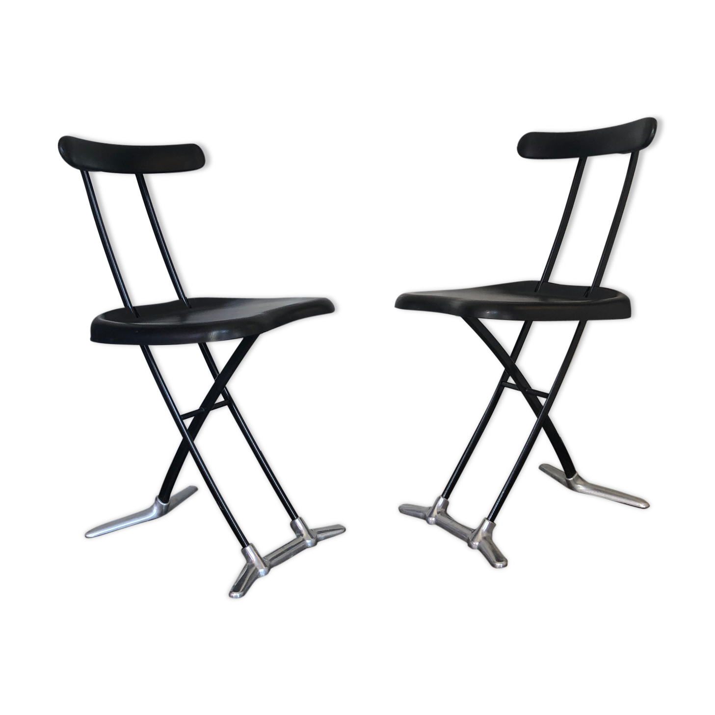 Paire de chaises pliables Rondine de Toshiyuki Kita par Magis 1990 n