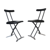 Pair of FOLDable chairs RONDINE by TOSHIYUKI KITA by MAGIS 1990 n