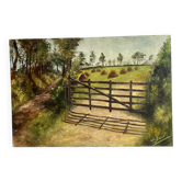 Oil on cardboard, early 20th century