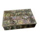 Abalone shell vanity box, Alpaca Mexico, 1970s