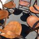 6 wooden folding chairs Stol Kamnik Yugoslavia design Zascitni Zhak