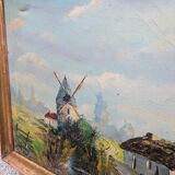 Oil on canvas, old painting
