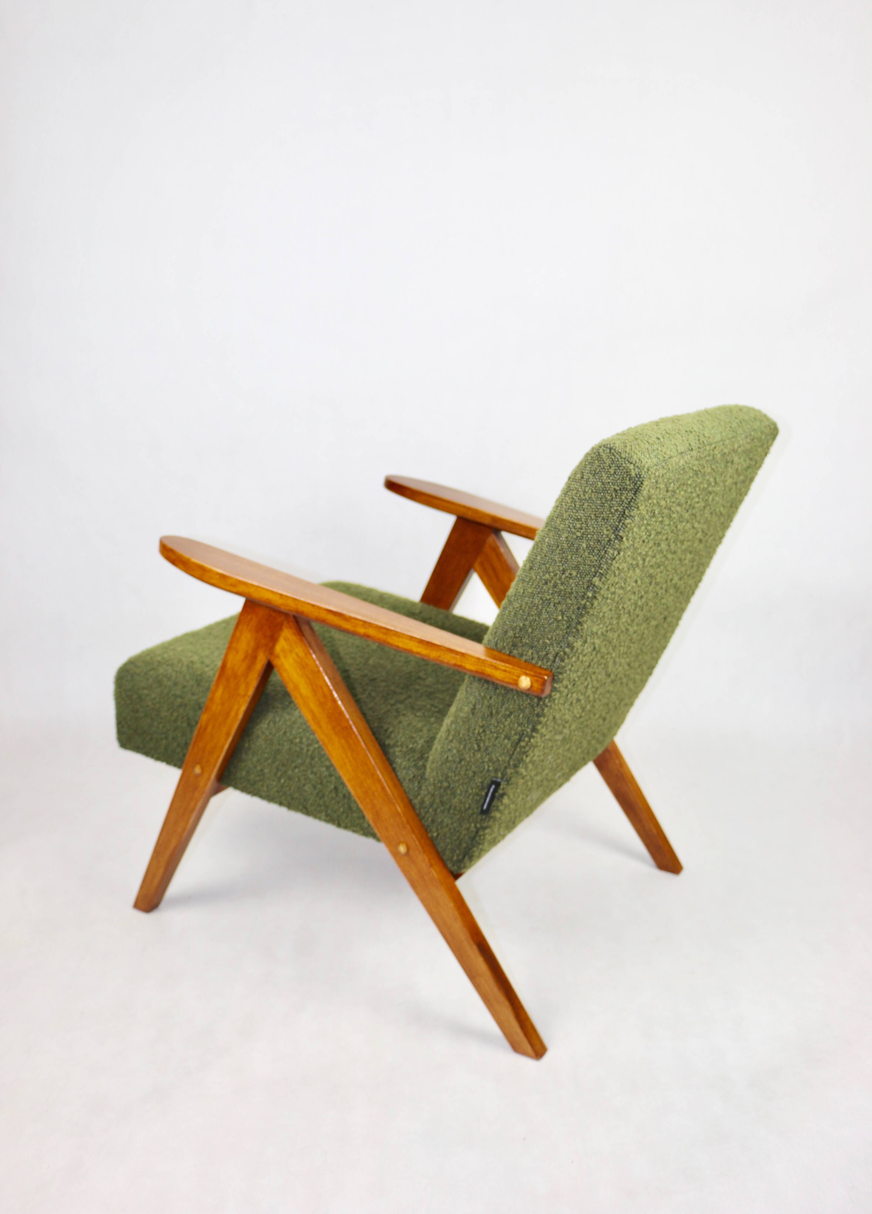 Vintage B-310 VAR Olive Curly Structural Armchair 1970s - 2 pieces available