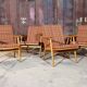 Lot of 4 chairs Thonet Boomerang