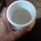 Opaline glass pot - vintage