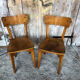 Pair of bistro chair luterma vintage wood