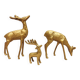 3 vintage animals deco / Brass Deer