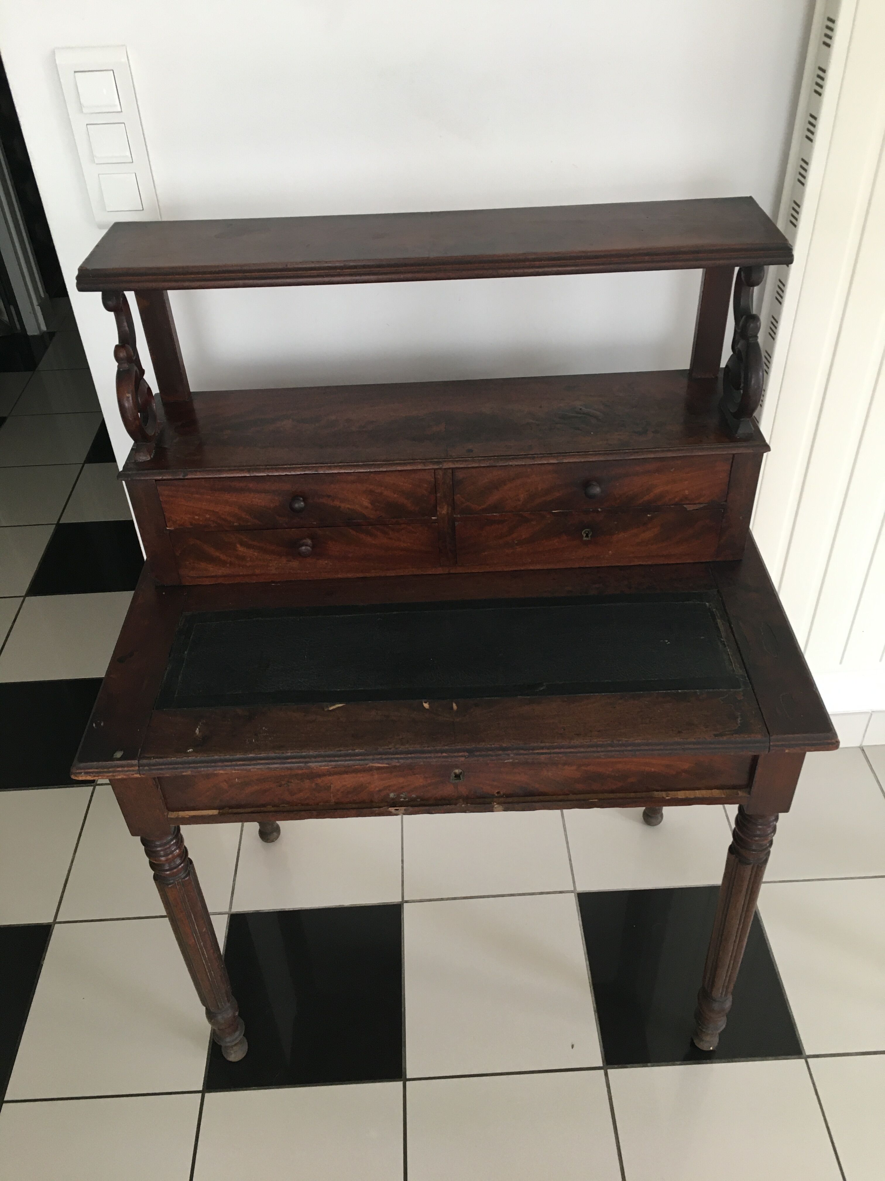 Wooden secretary office