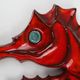 Belgian ceramic red Seahorse Plaque by André Bayer, 1960s