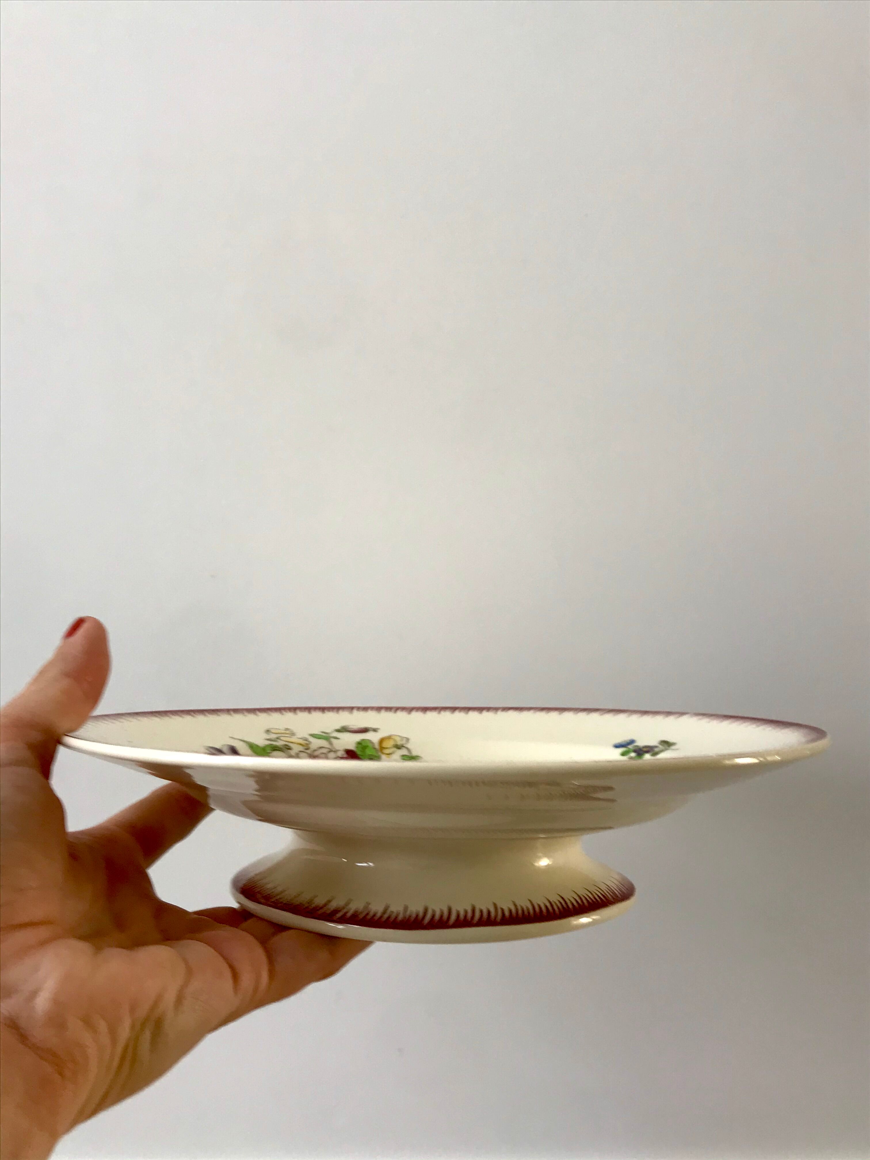 stocking compotier / serving dish Villeroy & Boch La Louvière Belgian manufacture in Iron Earth early