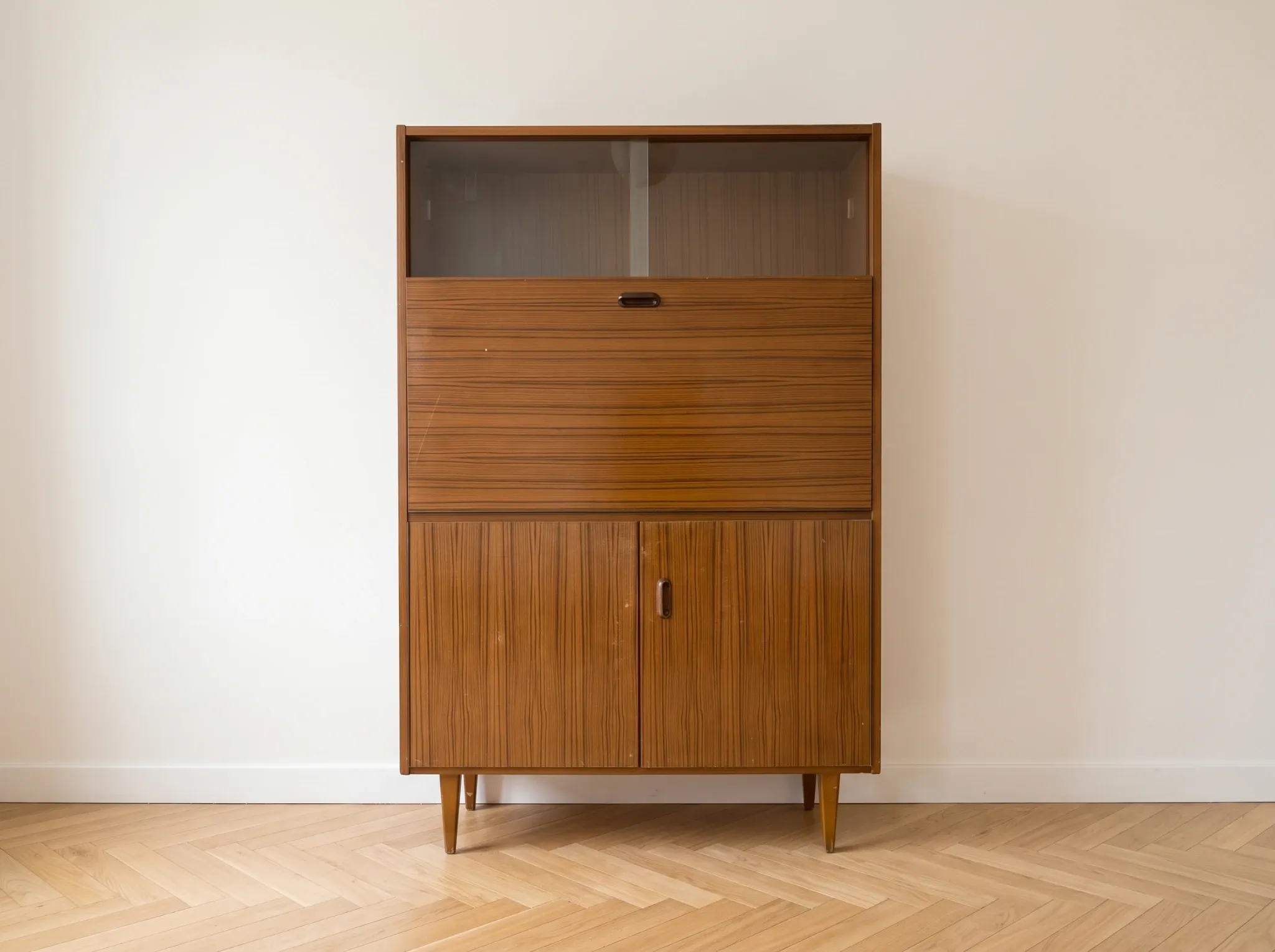 Secrétaire en bois, années 50