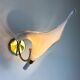 Pair of Italian hand blown Murano glass calla lily wall lights by Franco Luce, 1970s