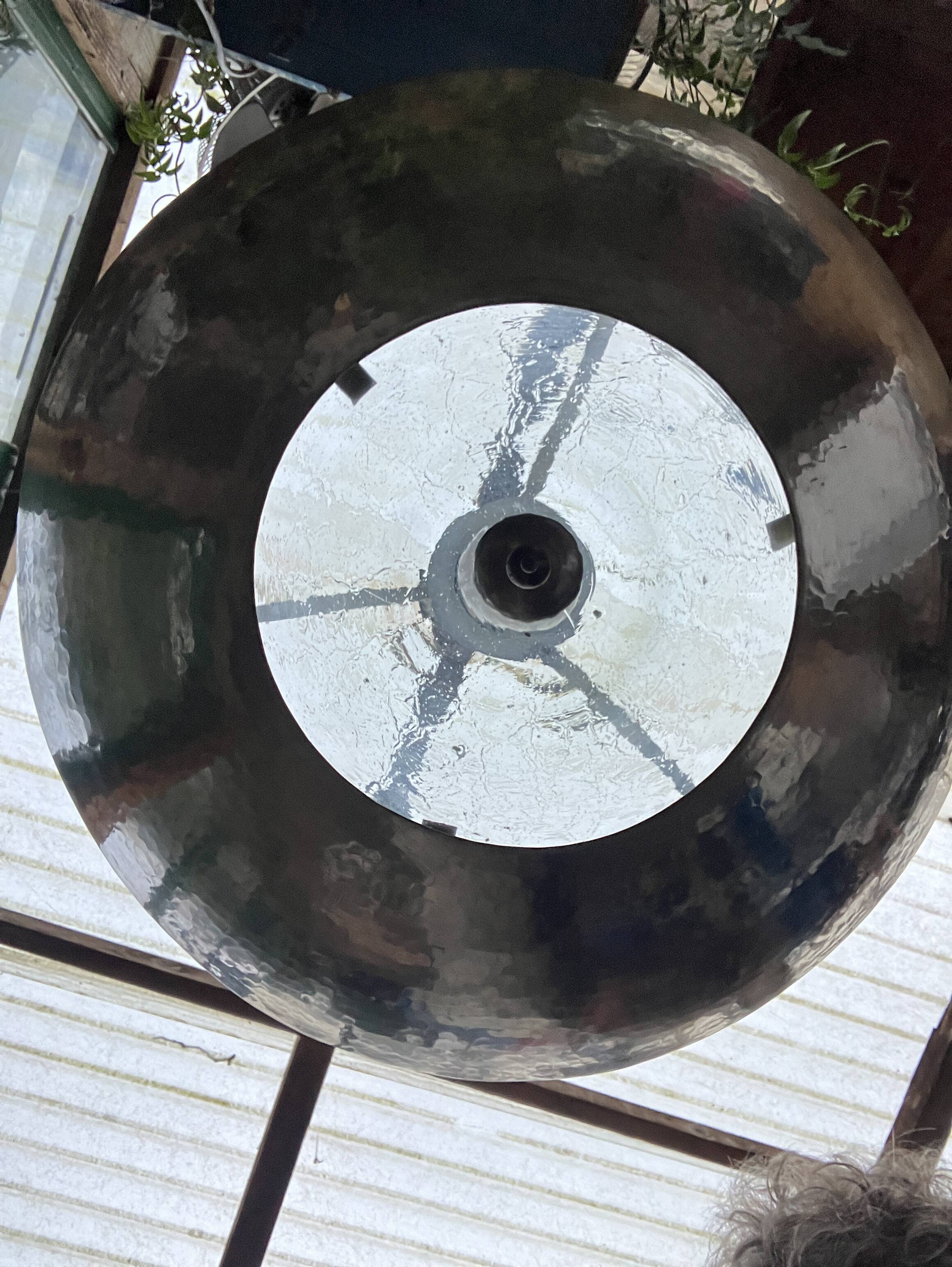 Vintage suspension, steel and glass