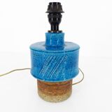 Lampe scandinave en grès bleu par Inger Persson pour Rörstrand, Suède 1960