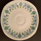 10 cups and 10 saucers in fine porcelain bernardaud cie, limoges for christofle, model eridan