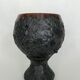 Vase chalice with covered black lava effect signed by Louis Giraud, in Vallauris, circa 1960.