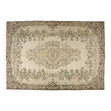 Turkish Vintage Beige Area Rug