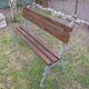 Cast-iron garden bench
