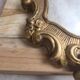 Antique gilded stucco mirror – Louis XV rococo style – 42 cm