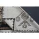 1970s Vintage Turkish Oushak Diamond Wool Runner 91x313