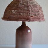 Vintage ceramic and wool lamp