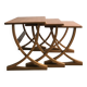Set of 3 nesting tables from Nathan editions in teak and beech.